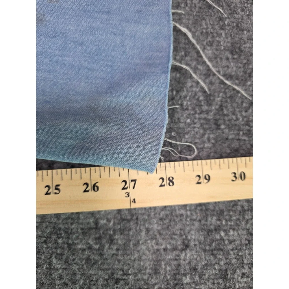 Vintage‎ Levi's 649 Jeans Mens 34x28 Light Blue Denim Raw Hem Straight Leg 70s